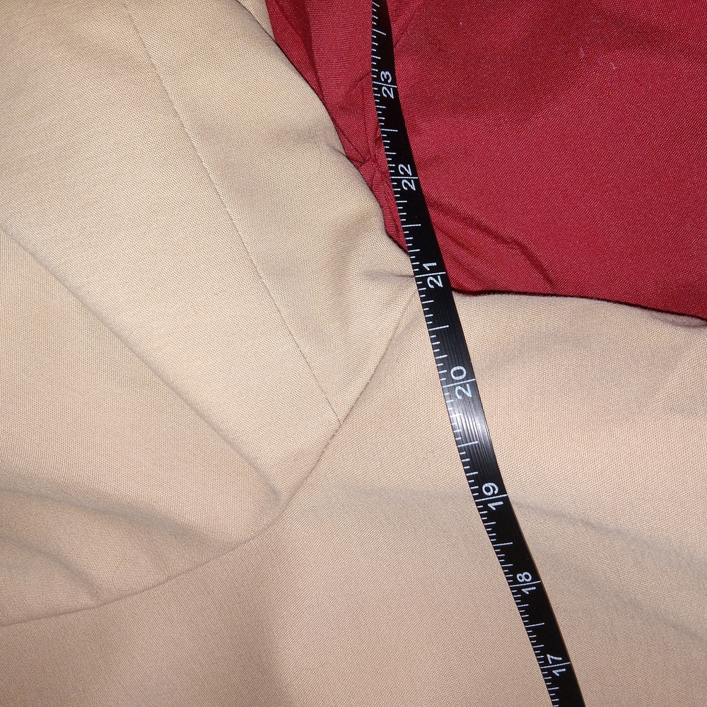 Anne Klein Women's Tan Blazer 14 Stretch Cotton Business Career 3 Button - Picture 9 of 10